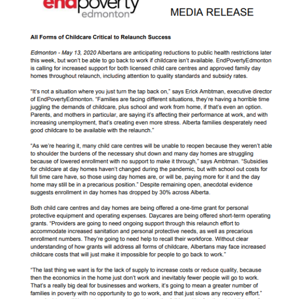 childcare media release